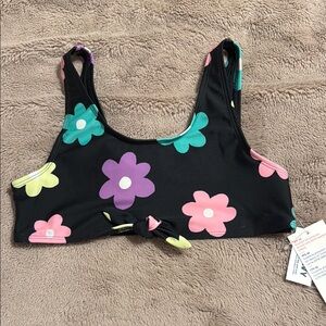 Floral Print Bikini Top